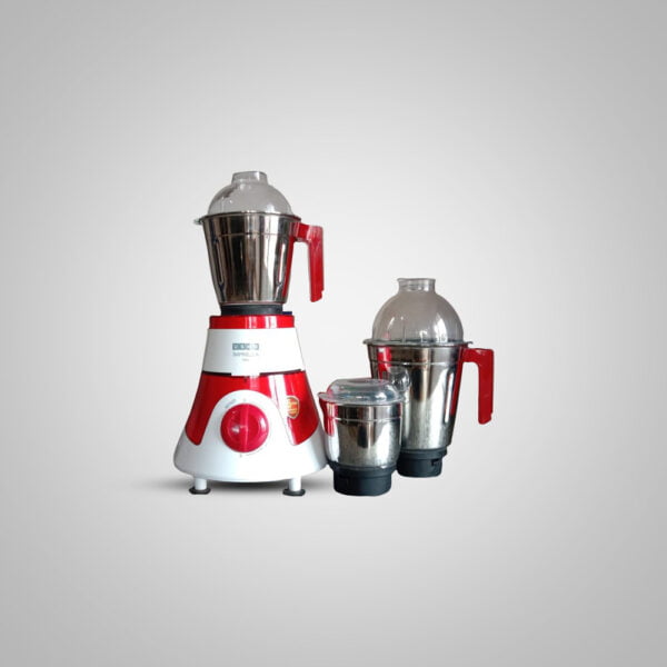 USHA IMPREZZA Mixer Grinder (MG-3576) 750-Watt Full Copper Motor With (3 Jars, Red) - Juicer