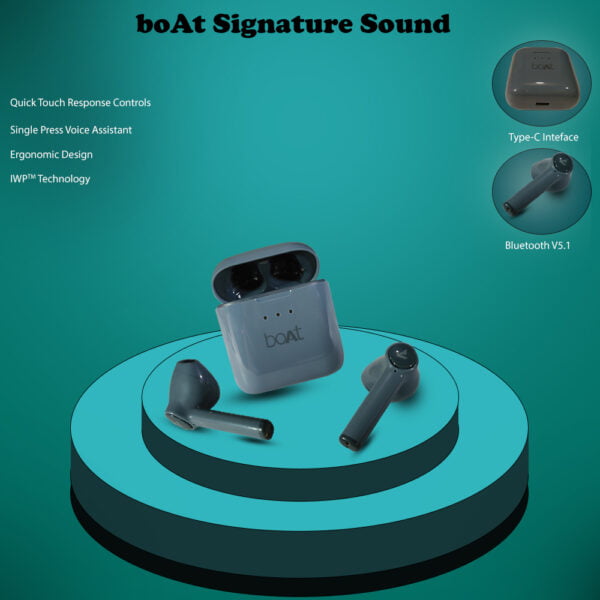 boAt Airdopes 138 Wireless Bluetooth In Ear Earbuds,V5.1 with Mic (Midnight Blue) - Image 3