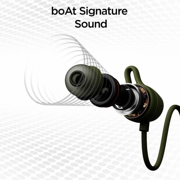 boAt Rockerz 109 with 40 hrs playback,ENx Technology, BEAST Mode (60ms), Magnetic buds, Dual Pairing, ASAP Charge, IPX5 Water Resistance ( Fern Green) - Image 5